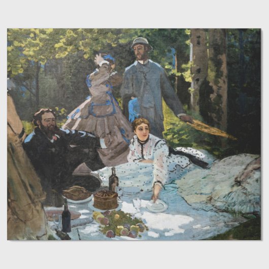Claude Monet - Luncheon op het gras, rechterpaneel Cadeaupapier (Vlak)