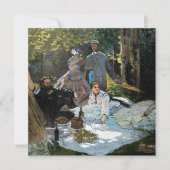 Claude Monet - Luncheon op het gras, rechterpaneel Kaart (Voorkant)