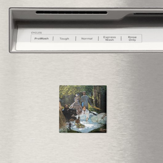 Claude Monet - Luncheon op het gras, rechterpaneel Magneet (Insitu (Vaatwasser))