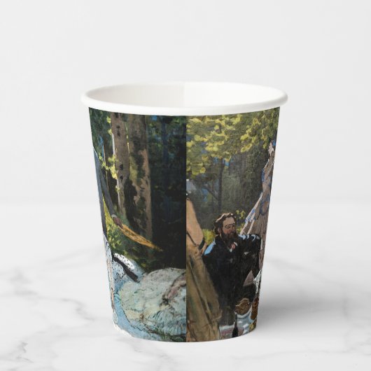 Claude Monet - Luncheon op het gras, rechterpaneel Papieren Bekers (Links)