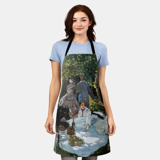 Claude Monet - Luncheon op het gras, rechterpaneel Schort (Gedragen)