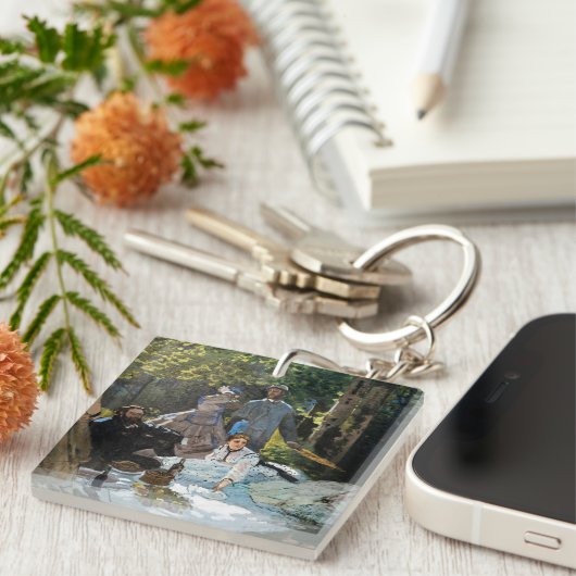 Claude Monet - Luncheon op het gras, rechterpaneel Sleutelhanger (Voorkant Rechts)