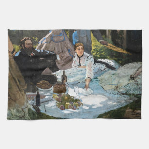 Claude Monet - Luncheon op het gras, rechterpaneel Theedoek