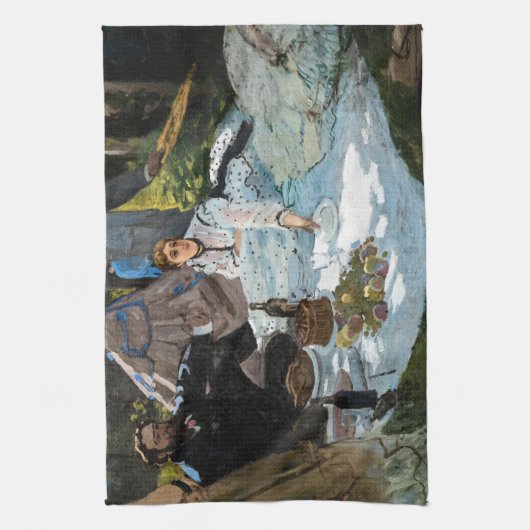 Claude Monet - Luncheon op het gras, rechterpaneel Theedoek (Verticaal)