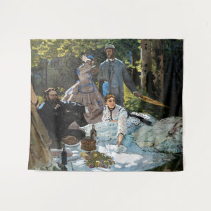Claude Monet - Luncheon op het gras, rechterpaneel Wandkleed