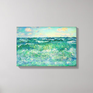 Claude Monet Marine Pourville France 17X11,25" Canvas Afdruk