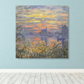 Claude Monet- Marine Uitzicht met een Sunset Canva Canvas Afdruk (Insitu (Houten vloer))