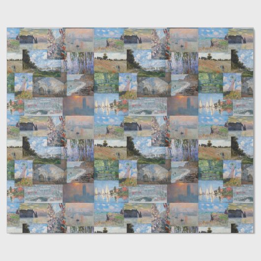 Claude Monet - Masterstuks Patchwork Cadeaupapier (Vlak)