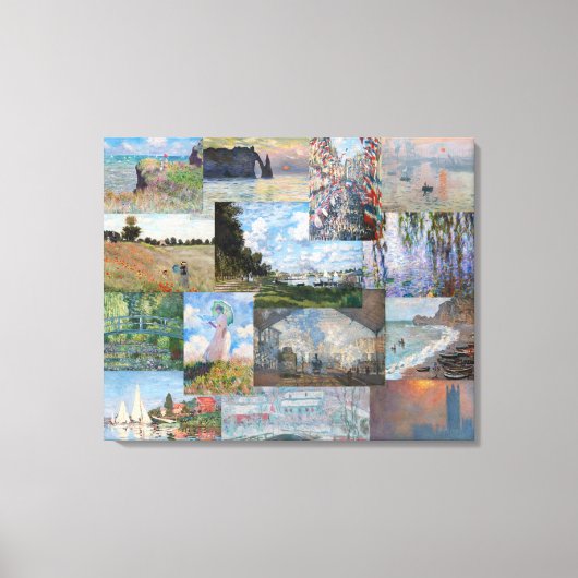 Claude Monet - Masterstuks Patchwork Canvas Afdruk (Voorkant)