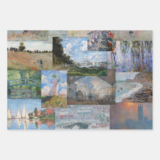 Claude Monet - Masterstuks Patchwork Inpakpapier Vel (Voorkant 3)