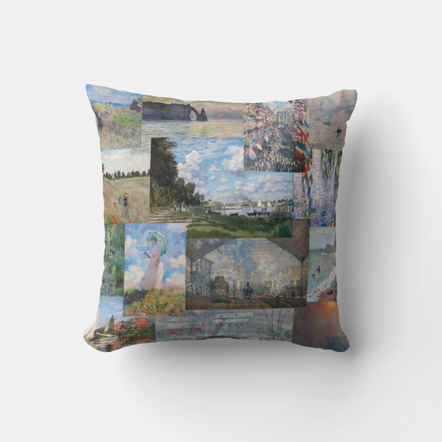 Claude Monet - Masterstuks Patchwork Kussen (Voorkant)