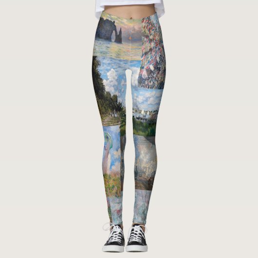 Claude Monet - Masterstuks Patchwork Leggings (Voorkant)