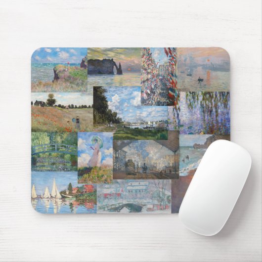 Claude Monet - Masterstuks Patchwork Muismat (Met muis)