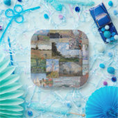 Claude Monet - Masterstuks Patchwork Papieren Bordje (Feest)