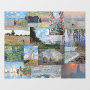 Claude Monet - Masterstuks Patchwork Raamsticker