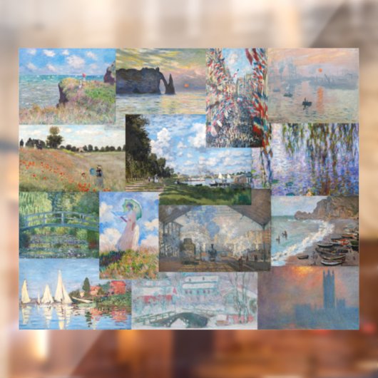 Claude Monet - Masterstuks Patchwork Raamsticker (Vel 2)