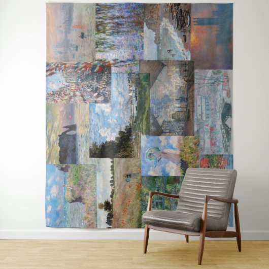 Claude Monet - Masterstuks Patchwork Wandkleed (In situ)