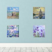 Claude Monet Masterstukselectie Wijn Charm Muurkunst Sets (Houten vloer)