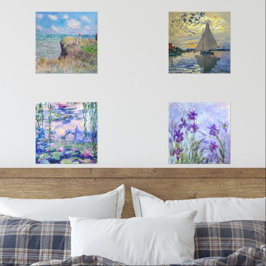 Claude Monet Masterstukselectie Wijn Charm Muurkunst Sets (Slaapkamer)