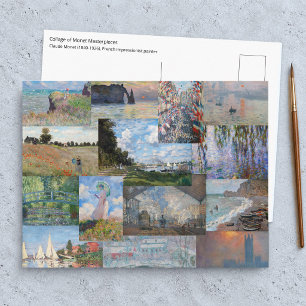Claude Monet - Masterwerken Patchwork Briefkaart