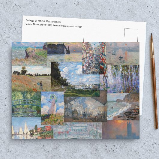 Claude Monet - Masterwerken Patchwork Briefkaart