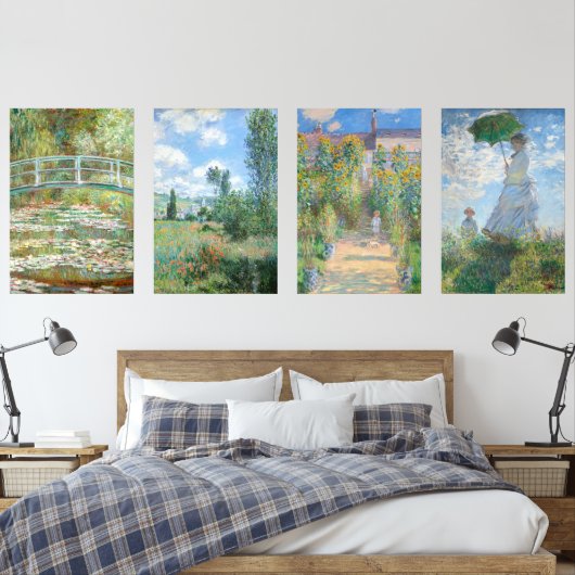 Claude Monet meesterwerken Muurkunst Sets (Slaapkamer)