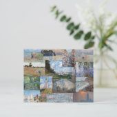 Claude Monet - Meesterwerken Patchwork Briefkaart (Staand voorkant)