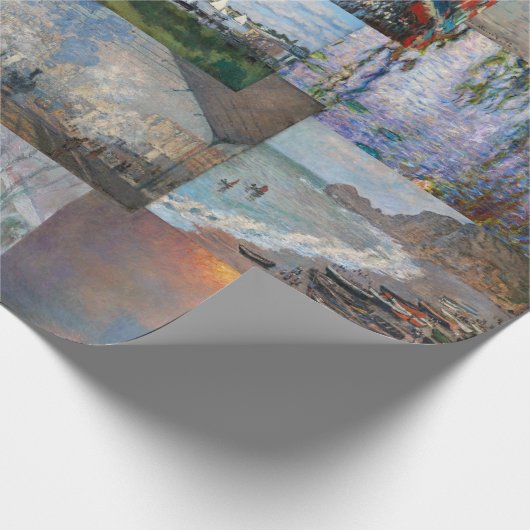 Claude Monet - Meesterwerken Patchwork Cadeaupapier (Hoek)