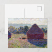 Claude Monet Meules, Milieu du Jour Briefkaart (Voorkant / Achterkant)