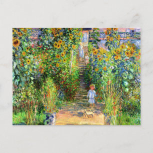 Claude Monet Monet's tuin in Vétheuil Briefkaart