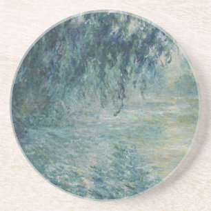 Claude Monet - Morning over de zegen Zandsteen Onderzetter