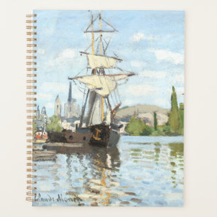 Claude Monet. Navires à cheval sur la Seine à Roue