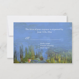 Claude Monet nénuphar vintage rsvp mariage