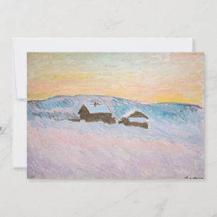 Claude Monet - Noorwegen Landscape, Blue Houses Kaart