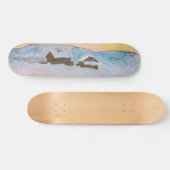 Claude Monet - Noorwegen Landscape, Blue Houses Skateboard (Horizontaal)
