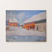 Claude Monet - Noorwegen, Rode Huizen in Bjornegaa Legpuzzel (Horizontaal)