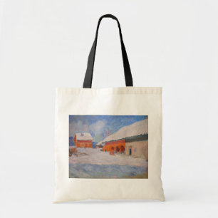 Claude Monet - Noorwegen, Rode Huizen in Bjornegaa Tote Bag