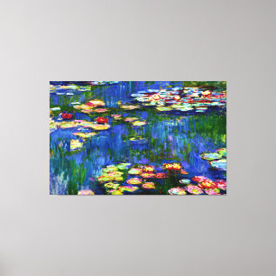 Claude Monet Olieverfschilderij Waterlelies / Nymp Canvas Afdruk