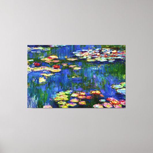 Claude Monet Olieverfschilderij Waterlelies / Nymp Canvas Afdruk (Voorkant)