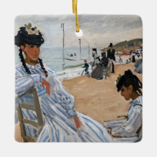 Claude Monet - Op het strand in Trouville Keramisch Ornament