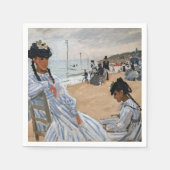 Claude Monet - Op het strand in Trouville Servet (Voorkant)