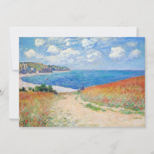 Claude Monet - Pad in de tarwevelden bij Pourville Kaart