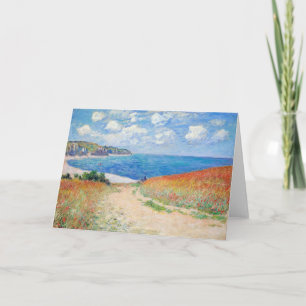 Claude Monet - Pad in de tarwevelden bij Pourville Kaart
