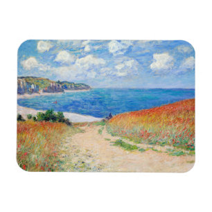 Claude Monet - Pad in de tarwevelden bij Pourville Magneet