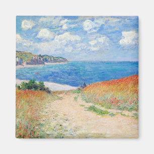 Claude Monet - Pad in de tarwevelden bij Pourville Magneet