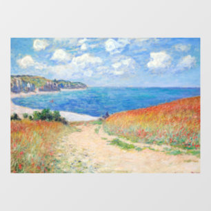 Claude Monet - Pad in de tarwevelden bij Pourville Raamsticker