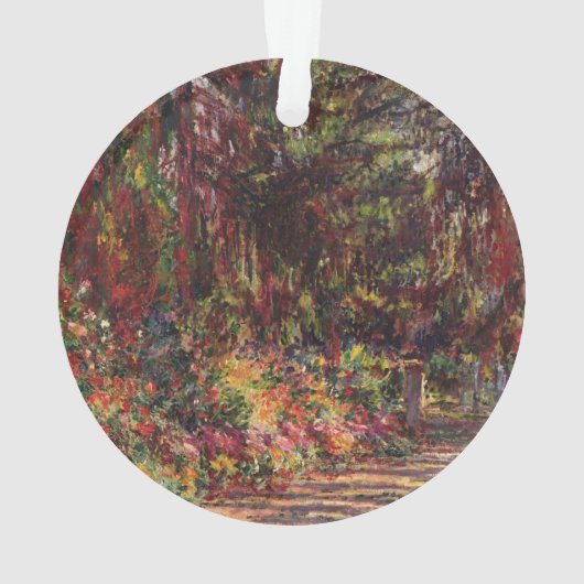 Claude Monet | Pad in de tuin te Giverny Ornament (achterkant)