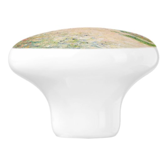 Claude Monet - Pad in graanvelden bij Pourville Keramische Knop (Zijkant)