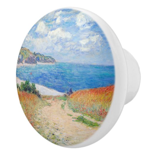 Claude Monet - Pad in graanvelden bij Pourville Keramische Knop (Rechts)