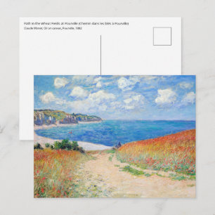 Claude Monet - Pad in Tarwevelden bij Pourville Briefkaart